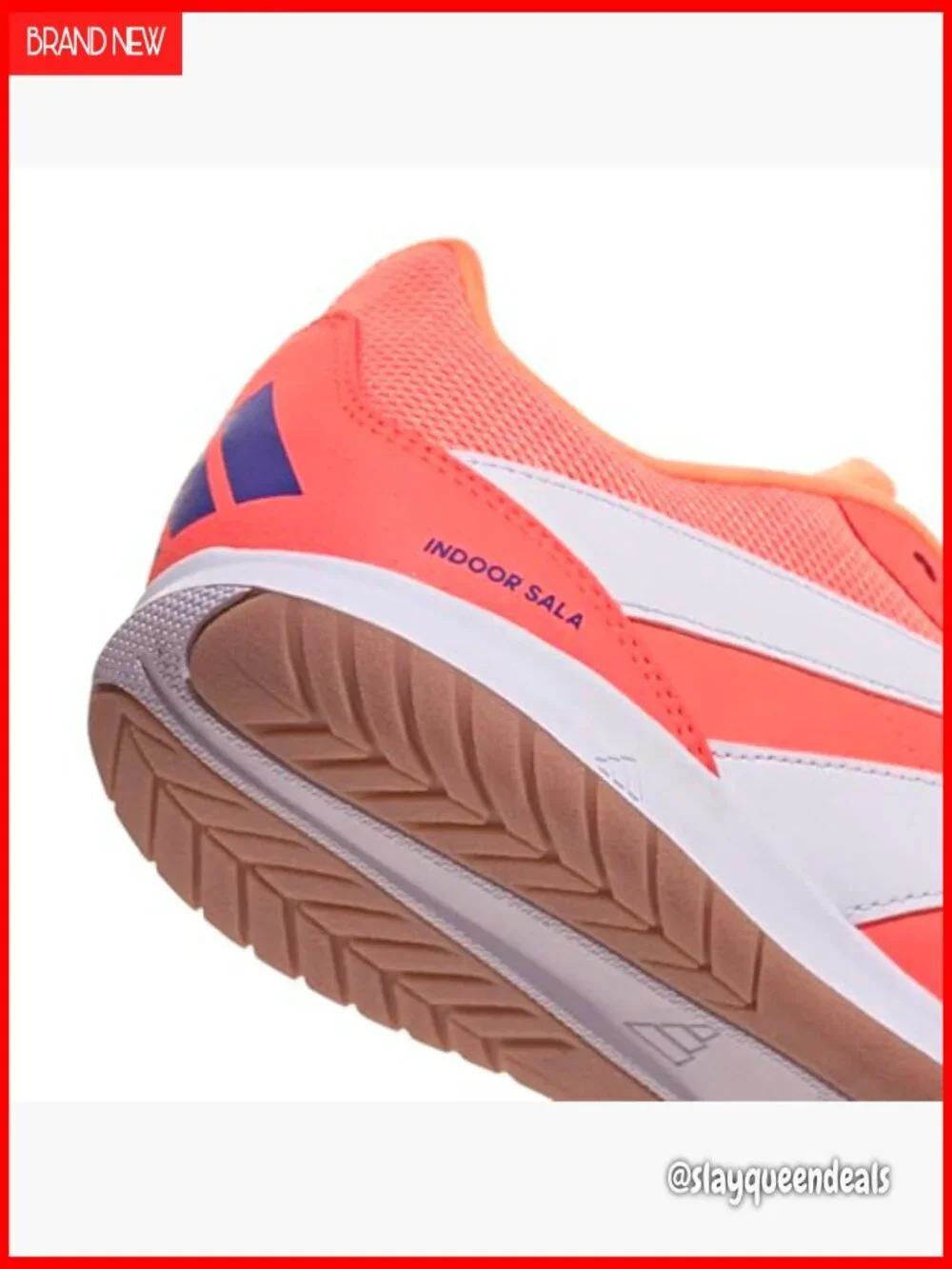 Indoor Soccer Cleats, Lace-Up Sneakers for Women, Non-Marking Rubber Sole